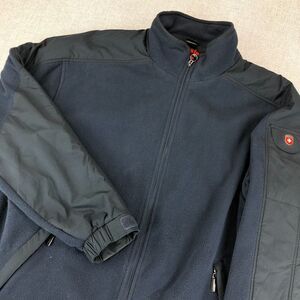 Wellensteyn Jet Jacket Men's XXL Blue Micro Fleece Full‎ Zip Wind Resistant Coat